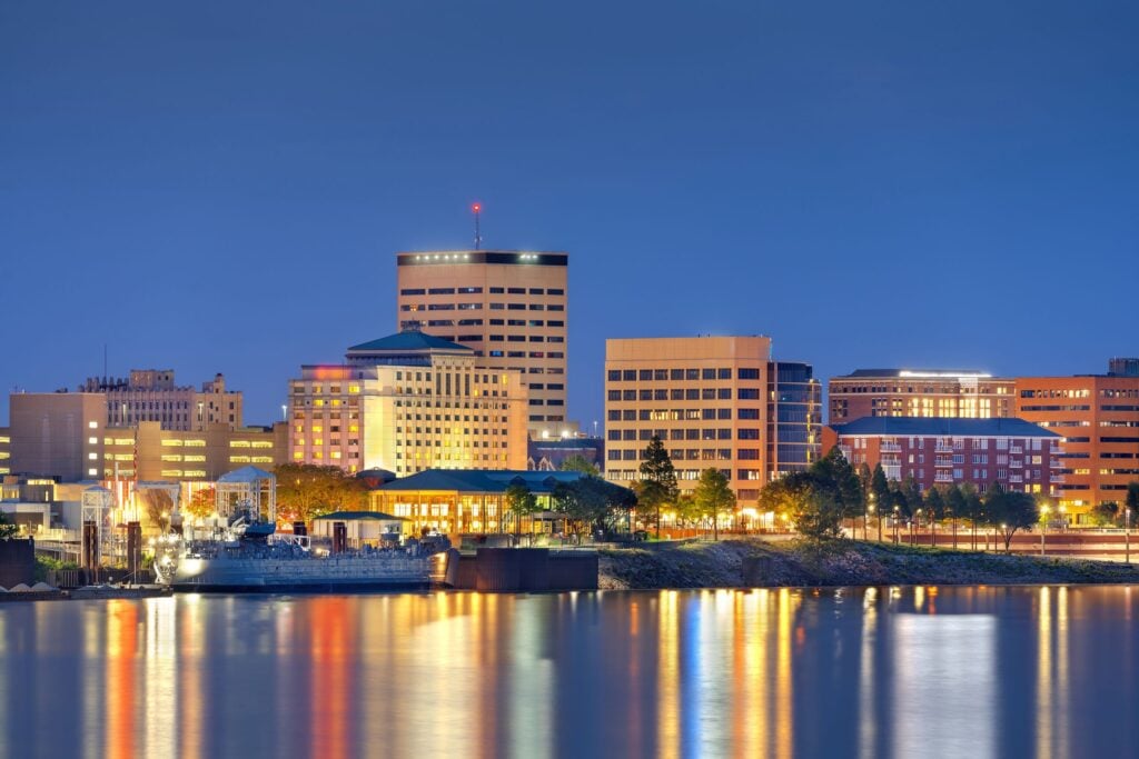 Evansville, Indiana, skyline